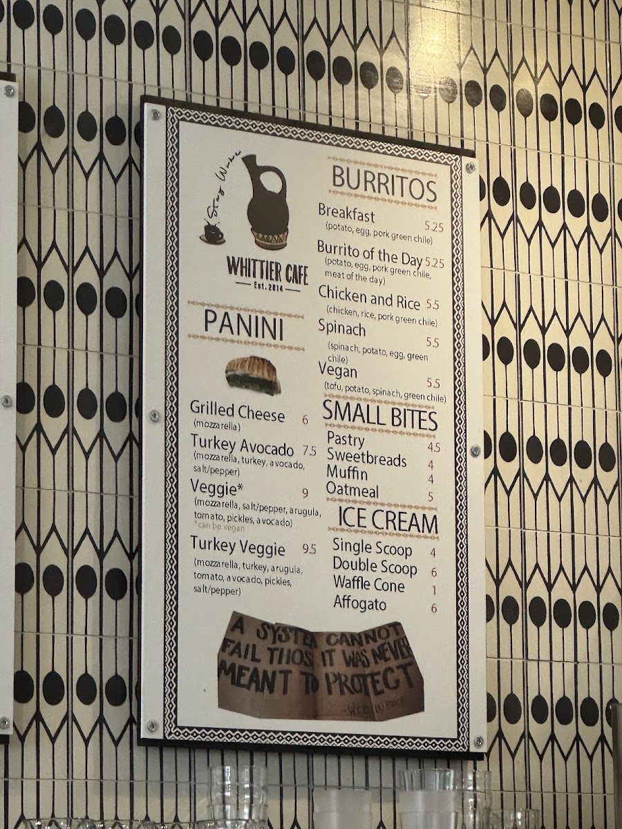 Whittier Cafe Menu - Image 3