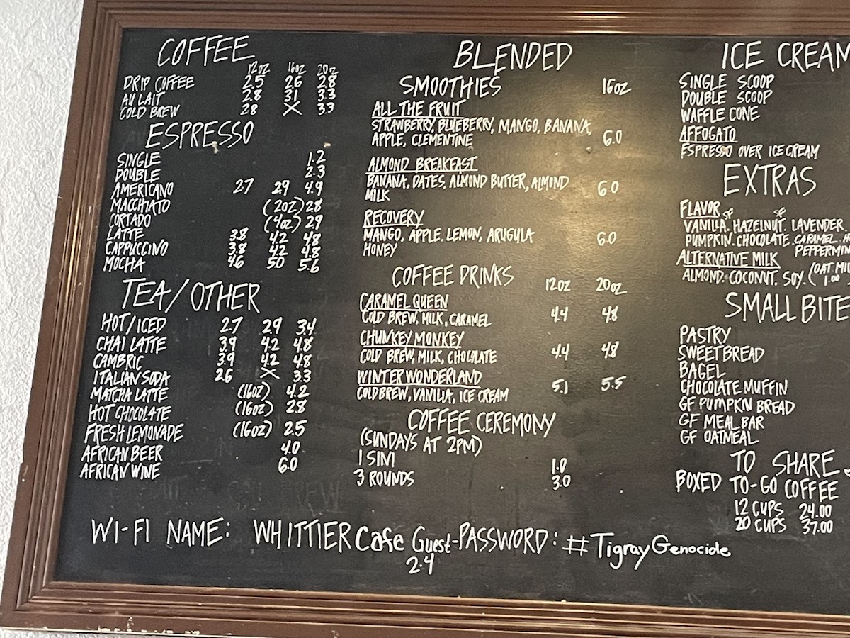 Whittier Cafe Menu - Image 5